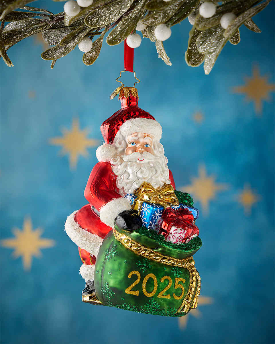 2025 Santa's Yearly Gift Drop Christmas Ornament